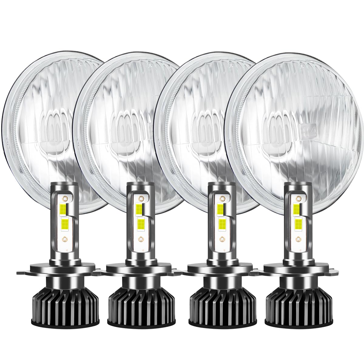 Amazon.com: IHNZCB H5006 H5001 5.75 Inch Glass Round LED Headlight